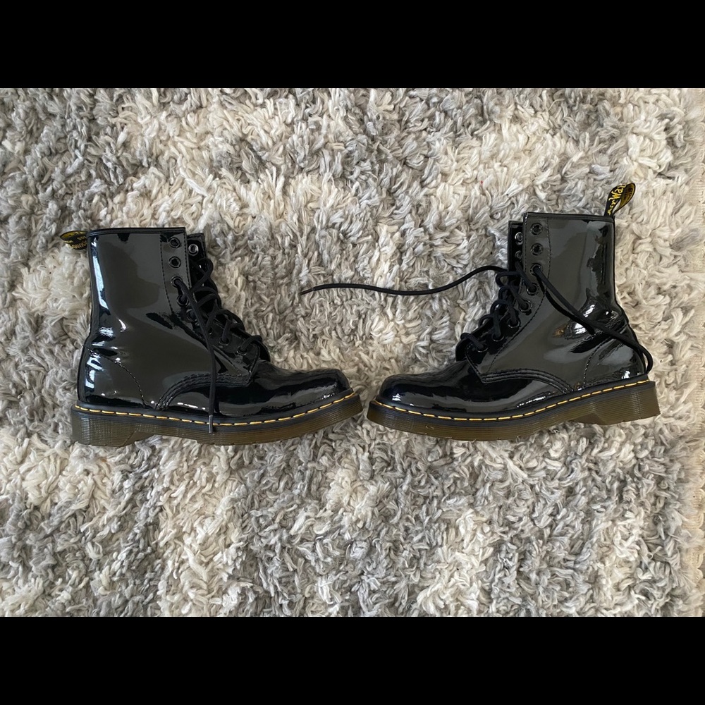 Dr. Martens vinyl boots